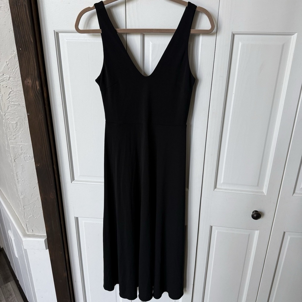 Forever 21 Contemporary Black Empire Waist A-Line Dress Women's M Sleeveless